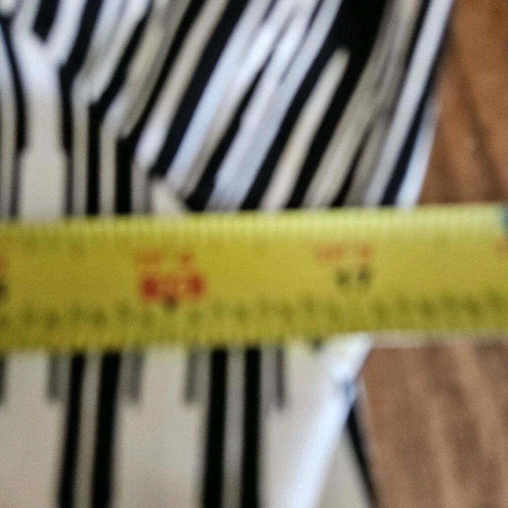NEW Adrianna Papell Women Dress 10 Black/White Sleeveless Knee Length Polyester - Picture 5 of 9